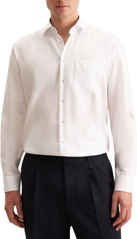 Smart Classic - Zakelijk Overhemd - Wit - Katoen