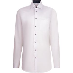 Seidensticker - Overhemd - Wit - Katoen - Normale Fit