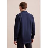 Seidensticker regular fit overhemd, popeline, blauw
