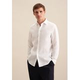 SEIDENSTICKER - Zakelijk Overhemd - Wit - Slim Fit - Lange Mouw