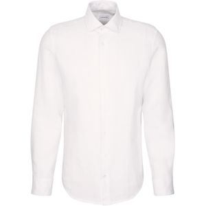 SEIDENSTICKER - Zakelijk Overhemd - Wit - Slim Fit - Lange Mouw