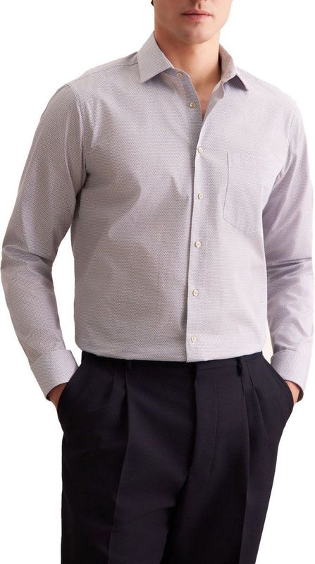 SEIDENSTICKER Zakelijk overhemd  lichtblauw / lichtbruin