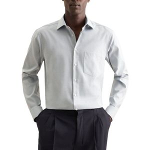 Seidensticker - Regular Fit - Overhemd - Blauw - Katoen