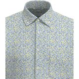 Seidensticker Zakelijk overhemd voor heren, regular fit, zacht, button-down-kraag, korte mouwen, 100% katoen, geel, 38