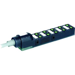 Murr Elektronik Exact8, 10xM8, 3-pin, vaste kabel 5,0 m PUR/PVC 10x0.34+2x0.75, Kabels + Stekkers, Grijs