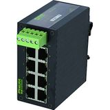 Murr Elektronik Veldbus technologie Netwerkschakelaar RJ45 8 poort (8 Havens), Netwerkschakelaar, Zwart