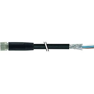 Murr Elektronik M8 Bu. 0° vrij kabeleinde, afgeschermd PVC 3x0,34 afgeschermd sw UL/CSA 10m, Kabels + Stekkers, Zwart