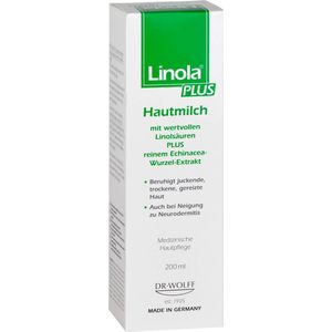 Linola - PLUS - Huidmelk - 200 ml - Intensieve Verzorging voor Droge Huid