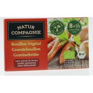 Natur Compagnie Groentebouillon Glutenvrij Bio 8 stuks