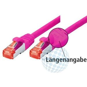 Tecline 71505M Category 6 Ethernet-kabel met smalle knikbescherming (5,0 m) magenta