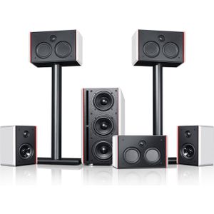 Teufel - System 4 THX - Home Cinema-systeem - Zwart / Wit - 5.1 Surround