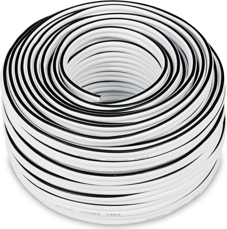 Teufel - Luidsprekerkabel - Wit - 4.0mm² - 30 meter