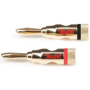 Teufel - C8502P - Bananenstekker - Goud - Metaal - Verpakkingseenheid 2 Stuks