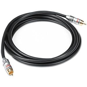 Teufel 2,5 m subwooferkabel aan AV-receiver C3525W zwart