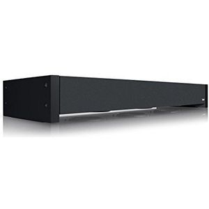 Teufel T 4000 vlakke subwoofer - ruimtebesparende actieve subwoofer, downfire-principe, krachtige basweergave, basreflex - zwart