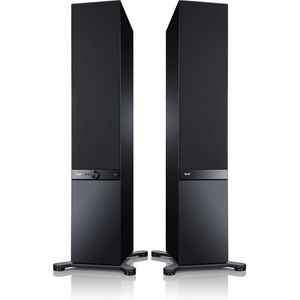 Teufel STEREO L - Vloerstaande tower speakers met geïntegreerde versterker voor wifi en bluetooth streaming Zwart