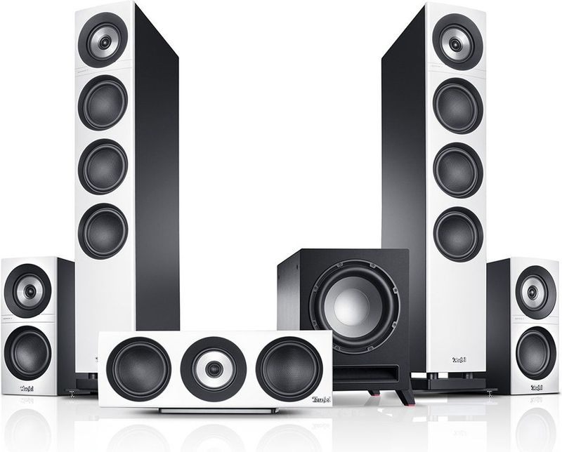 Teufel - Definion 3 - Surround Set - Wit / Zwart - High-End