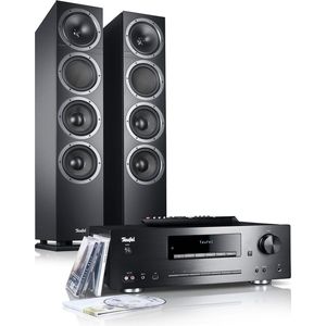 Teufel  KOMBO 500 | All-in-one stereo set | Vloerstaande speakers THEATER 500 | Met bluetooth en cd/mp3 receiver | Zwart