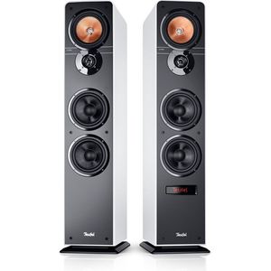 Teufel ULTIMA 40 ACTIVE - 3-kanaals actieve vloerstaande stereo speakers - Bluetooth aptX® - HDMI ARC - Set van 2 - wit