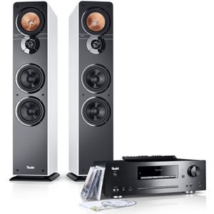Teufel  ULTIMA 40 KOMBO | Krachtige stereo installatie met cd-mp3 receiver | Bluetooth, DAB+ | Ready to play | Wit