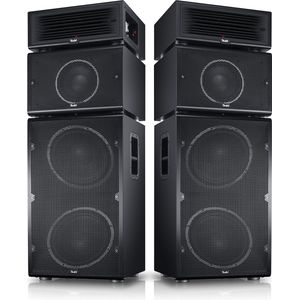 Teufel POWER HIFI stereo set - Modulair bluetooth luidsprekersysteem - Set van 2 - zwart