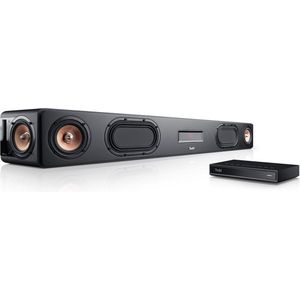 Teufel CINEBAR ULTIMA Streaming - Bundel met soundbar en netwerkspeler - Stream muziek via Spotify/ SoundCloud/ TIDAL/ TuneIn - Chromecast - zwart