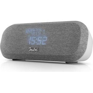 Teufel RADIO ONE |Bluetooth DAB+ hifi-wekkerradio | Sleeptimer | 4 wektonen |Dimbaar display |Powerbankfunctie |Wit