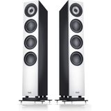 Teufel DEFINION 3 - High end vloerstaande speaker - Gepatenteerd SCA-coaxiaal chassis - Set van 2 - wit / zwart