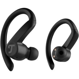 Teufel AIRY SPORTS TWS - Waterdichte sportoordopjes met lineaire HD-drivers, ShareMe-functie, Bluetooth met apt-X® en AAC, Batterij tot 25 uur - Zwart