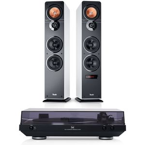 Teufel ULTIMA 40 ACTIVE + DUAL DT 400| Stereo boxen met geÃ¯ntegreerde versterker | Bluetooth streaming | Platenspeler | HDMI | Zwart