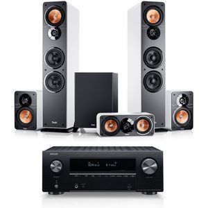 ULTIMA 40 Surround + Denon X2700H DAB ""5.1-Set"", Wit/zwart