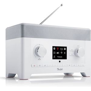 Teufel - RADIO 3SIXTY - Digitale Radio - Wit - DAB+ - Internet - FM - Bluetooth - Alarmfunctie