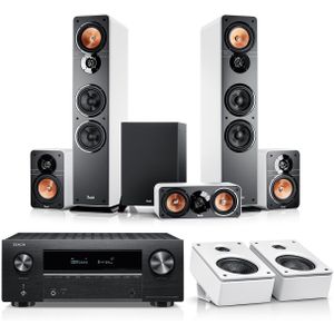 ULTIMA 40 Surround + Denon X3800H voor Dolby Atmos, Wit