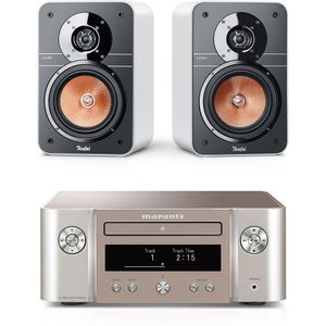 Teufel ULTIMA 20 + Marantz M-CR612 | Stereo-installatie met DAB+, cd-mp3 player | Bluetooth |Zwart