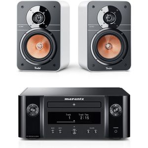 ULTIMA 20 + Marantz M-CR612, Wit/Kleur 2:Schwarz