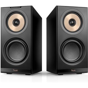 Teufel Stereo M 2 | Wifi Streaming Vloerluidsprekerpaar | GeÃ¯ntegreerde Versterker | 3-kanaals systeem | Zwart