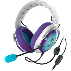 Teufel - ZOLA - Bedrade Gaming Headset - Light Grey Grape & Aqua - 7.1 Surround Sound