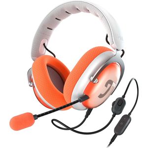 Teufel - ZOLA - Bedrade Over-Ear Gaming Headset - Light Grey Coral Red