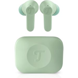 Teufel AIRY TWS 2 In ears Oordopjes Active Noise Cancelling Oplaadcase sage green