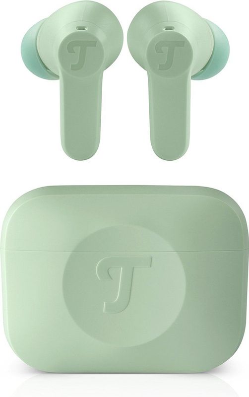 Teufel AIRY TWS 2 In ears Oordopjes Active Noise Cancelling Oplaadcase sage green