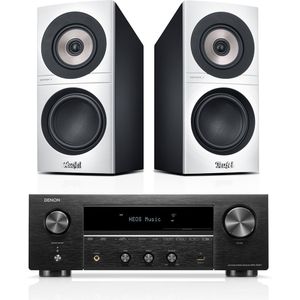 DEFINION 3S + DENON DRA-900H, Wit/zwart