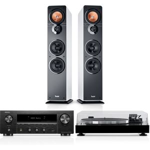 ULTIMA 40 + DENON DRA-900H + DUAL DT 500, Wit/Schwarz