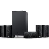 Teufel CONSONO 35 - 5.1 Surround Sound-systeem - Zwart - Compleet Thuisbioscoopsysteem met Geïntegreerde AV-receiver