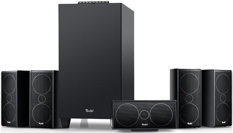 Teufel CONSONO 35 - 5.1 Surround Sound-systeem - Zwart - Compleet Thuisbioscoopsysteem met Geïntegreerde AV-receiver