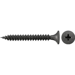 fischer Snelbouwschroef 3,9 x 30 trompetkop gefosfateerd fijne schroefdraad kruiskop PH