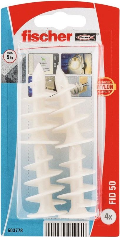Fischer Isolatiemateriaalplug 50xmm (Per 4 stuks)