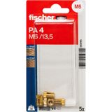 Fischer 503785 PA 4 M6/13,5 K NV Messingplug 13 mm 1 set(s)