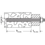 Fischer - Ankerstang FIS A - M8 - 1000mm - Elektrolytisch Verzinkt - 10 Stuks