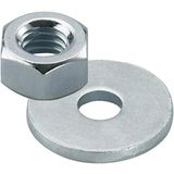 Fischer - Moer en Sluitring - Galvanisch Verzinkt - Voor Ankerstang FIS A M 16