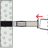 fischer Metalen hollewandplug HM 6 x 52 met metrische schroef